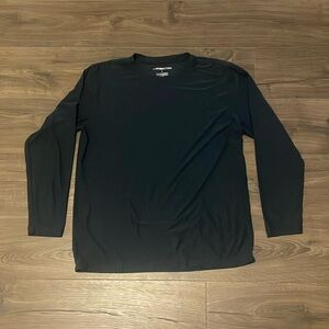 Men’s Bear Bottom Navy Blue Long Sleeve Athletic Shirt, Size Large